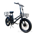 Bicicletta elettrica a 2 batterie per carichi pesanti con autonomia di 100 km